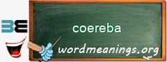 WordMeaning blackboard for coereba